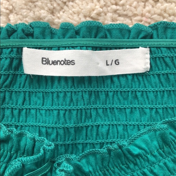 Bluenotes Green Tube Top - Picture 2 of 2